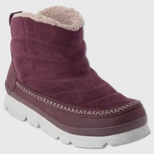 Manitobah Pacific Insulated Puffer Boots - NEW Womens Size 8.5 Plum - #48661-OF
